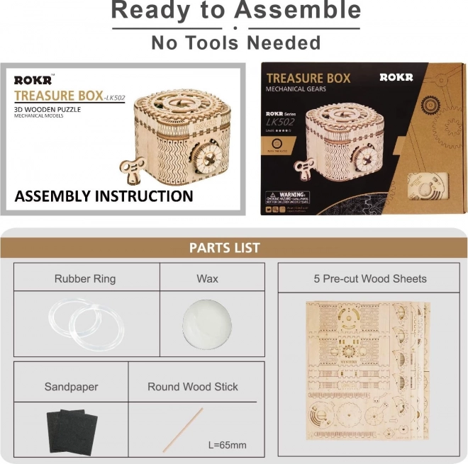 RoboTime 3D lesen mehanski puzzle Nakitnica