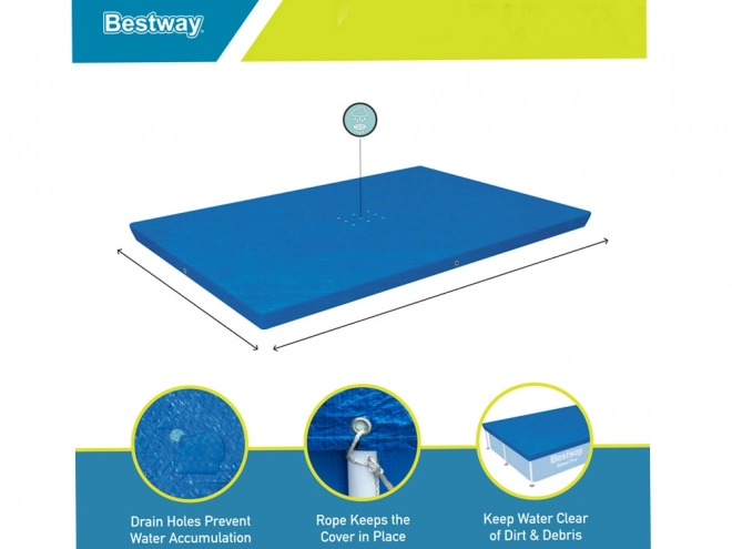 Pokrov za pravokotne bazene Bestway 224x154 cm