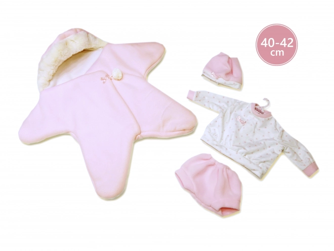 Llorens M740-38 oblačilo za punčko dojenček NEW BORN velikosti 40-42 cm