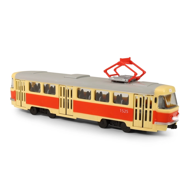Tramvaj, ki obvešča o postajah