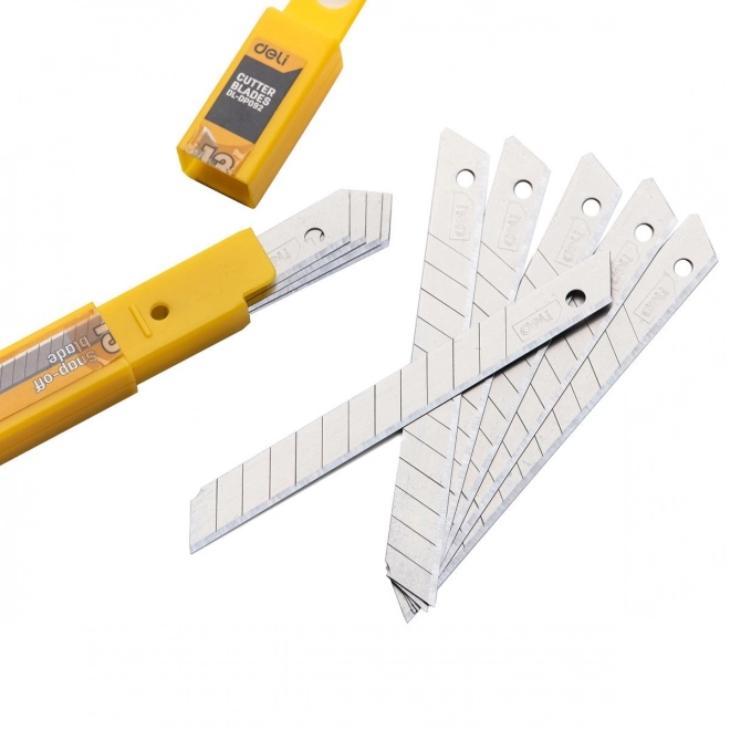 Rezilo 9 mm 10 kos glava rezila Deli Tools EDL-DP092 (srebrna)