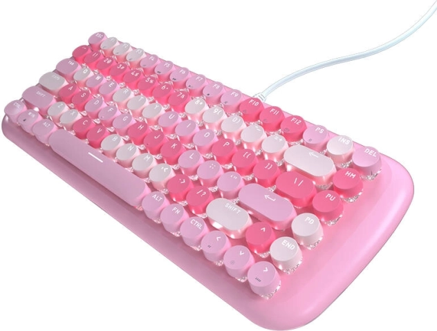 Mofii Candy M žična mehanska tipkovnica (roza)