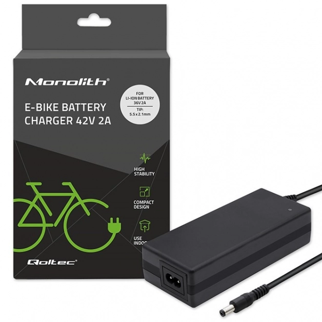 Polnilec za baterije za električna kolesa 36V | 42V | 2A | 5,5*2,1