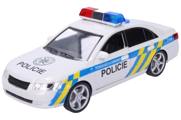 Avto policija plast 24cm na baterije z zvokom in svetlobo v škatli 28x14,5x12cm