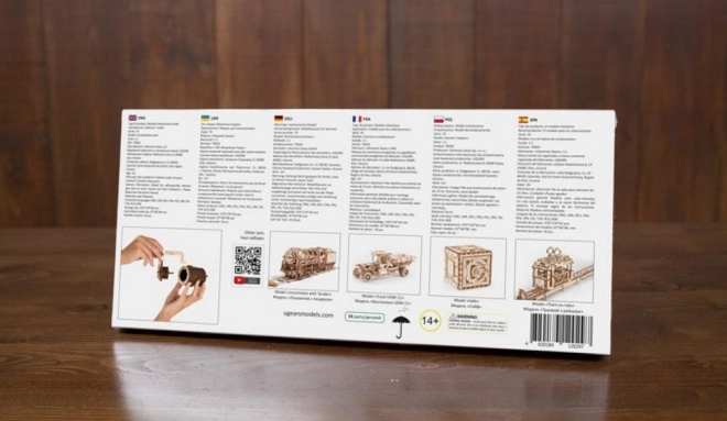Ugears 3D sestavljanka - Šifrirana ključavnica 34 delov