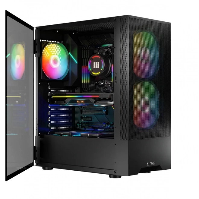 Ohišje Arya ARGB USB 3.0 Midi Tower črna