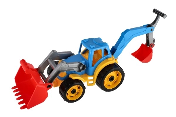 Traktor z žlico in bagrom