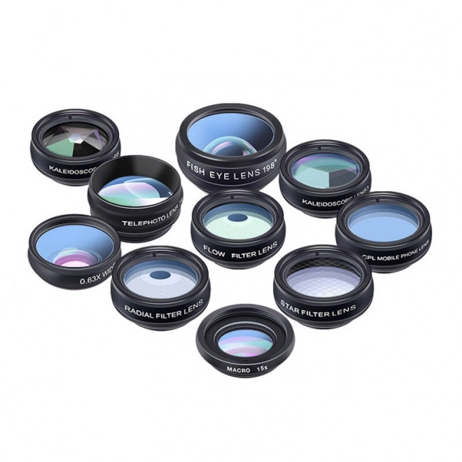 Set mobilnih objektivov 10 v 1 Apexel