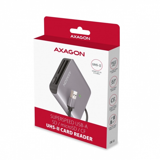 Bralnik kartic Axagon CRE-S3 USB 3.2 Gen 1