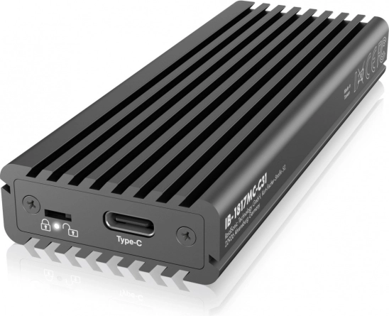 Zunanje aluminijasto ohišje za M.2 NVMe in SATA SSD z USB‑C 10 Gb/s – ICY BOX
