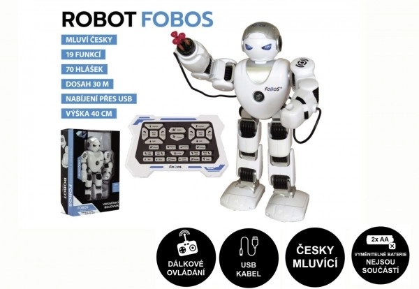 RC interaktivni govoreči robot Fobos - 40 cm