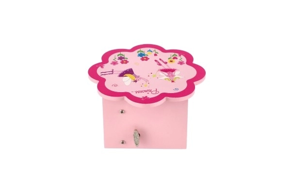 Omarica za nakit Princess les glasbena cvet predal 14,5x8x14,5cm