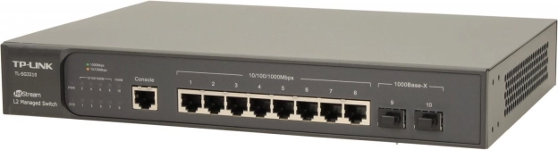 Stikalo TP-Link TL-SG3210, 8 vrat RJ45 in 2 reži SFP
