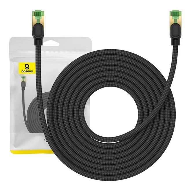 Pleten ethernetni kabel cat.8 Baseus Ethernet RJ45, 40 Gb/s, 8 m (črn)