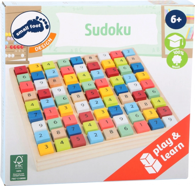 Small Foot leseno sudoku barvne kocke