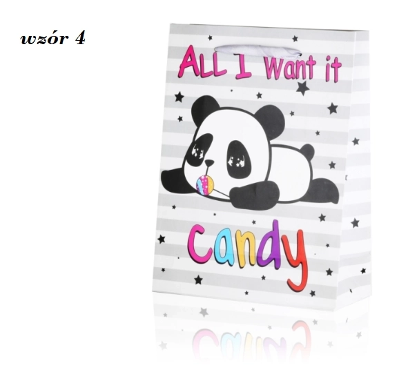 Darilna torba panda 24 cm x 18 cm