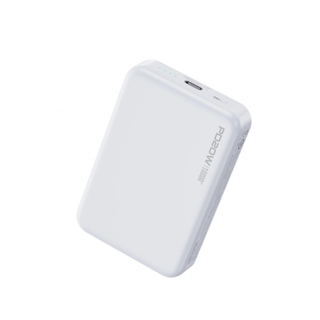 Indukcijska powerbanka 10000 mAh Hitro polnjenje PD 20W MagSafe bela
