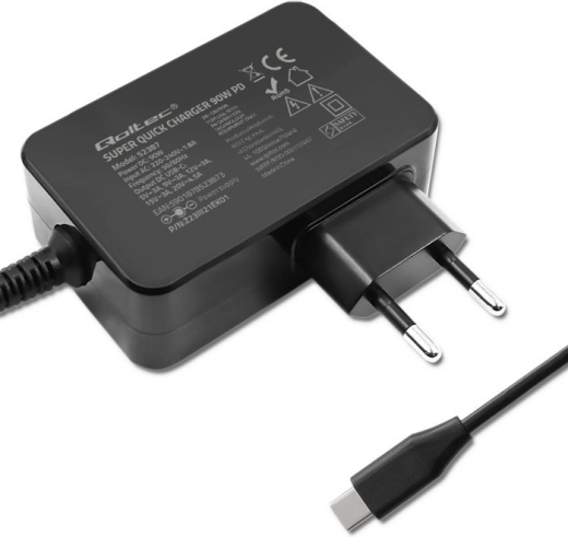 Hitro polnjenje do 90 W prek USB‑C Power Delivery