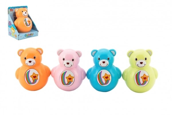 Medvedek Roly Poly piskajoc 10 cm plast 10x12x8cm
