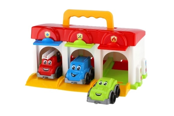 Garaža z avtomobilčki in dodatki Technok Toys