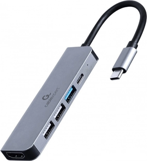 Večnamenski USB‑C adapter 5‑v‑1 s PD, HDMI in USB vhodi