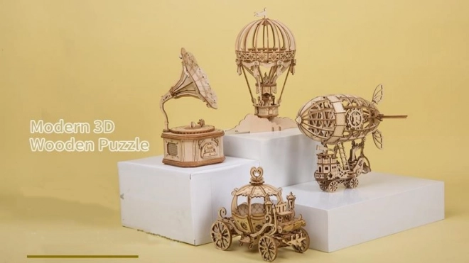 Zračni ladja - 3D lesena sestavljanka