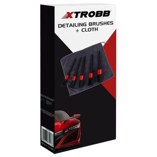 Komplet čopiča za detajle in krpa Xtrobb