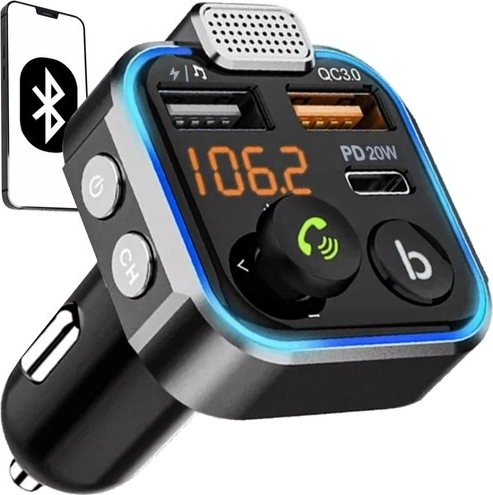 Bluetooth FM oddajnik z avtomobilskim polnilnikom XTROBB
