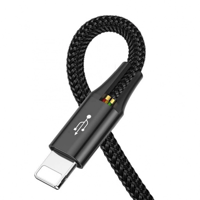 Baseus hiter USB kabel 4v1 2xUSB-C / Lightning / Micro 3,5A 1,2m - črna
