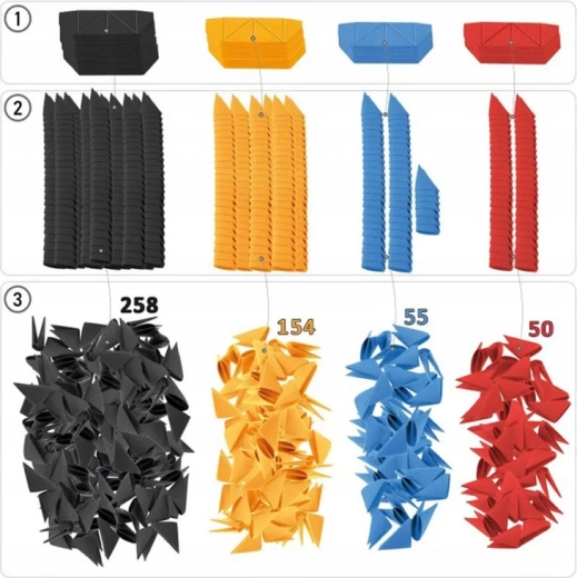 Sestavljanje brez lepila, enostavni moduli