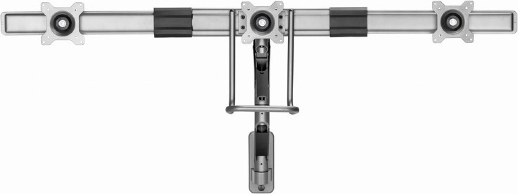 Trije monitorji drug ob drugem