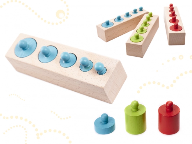 Leseno Montessori vstavljivo utežno pisano