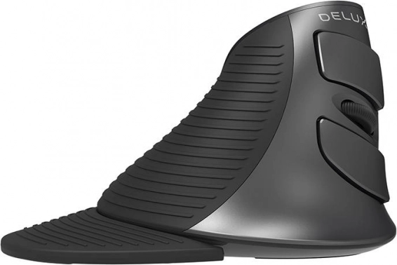 Brezžična navpična miška Delux za ergonomsko uporabo