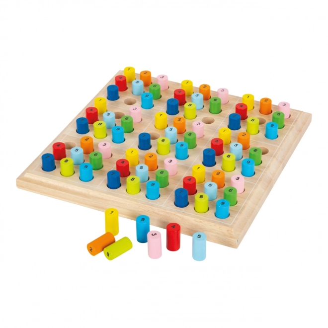 Leseno sudoku z barvnimi valji