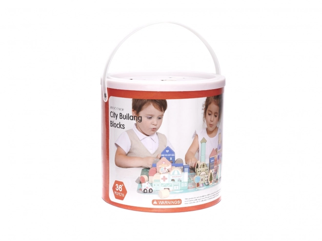 Leseni blok z leseno podlogo - mesto 115 delov