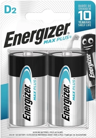 Alkalne baterije Max Plus D LR20, 2 kosa