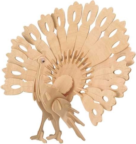Lesene 3D sestavljanke – pava