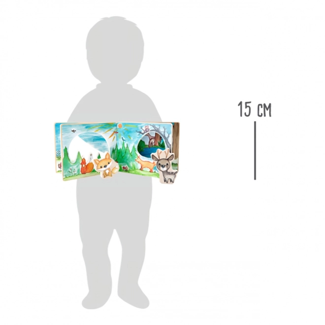 Interaktivna lesena slikanica Small Foot