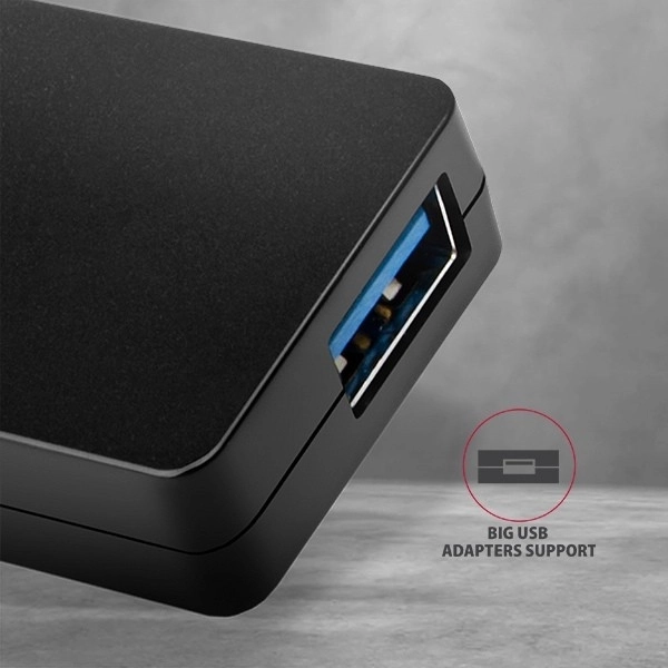 Axagon Slim USB Hub 4-portni USB 3.2 Gen 1 s 14cm Tip-C kablom
