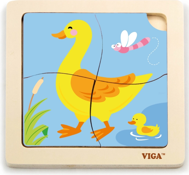 Viga Lesene Puzzle Račka