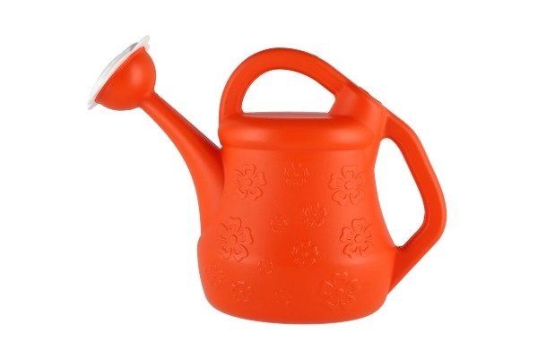Plastična zalivalka z motivom cvetlic