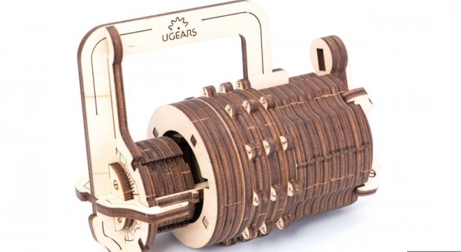 Ugears 3D sestavljanka - Šifrirana ključavnica 34 delov
