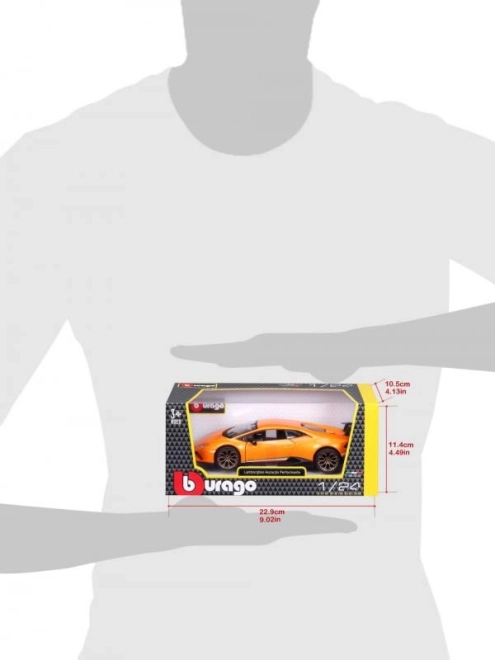 Lamborghini Huracan Performante oranžna model 1:24