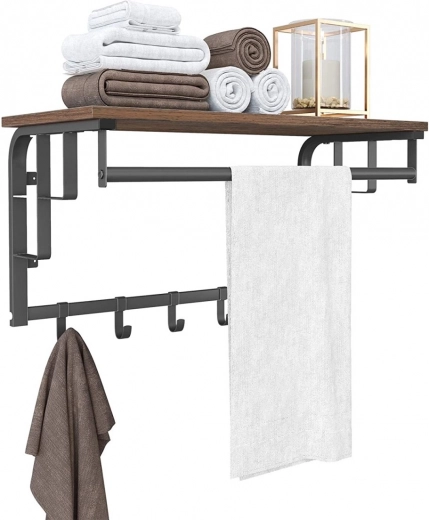 5 zaobljenih kljuk in trdna palica