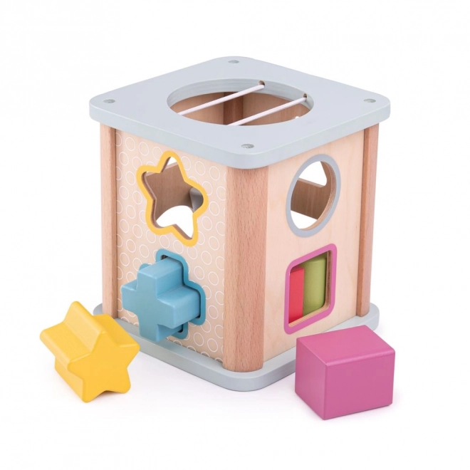 Bigjigs Toys Motoristična kocka modra