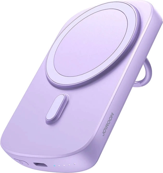 Magnetna powerbanka s prstanom JOYROOM 20 W 6000 mAh (vijolična)