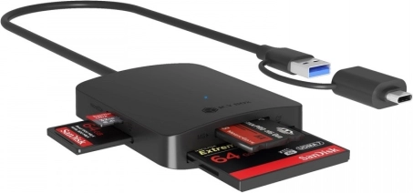 Čitalnik kartic 4-v-1 USB Type-C + A