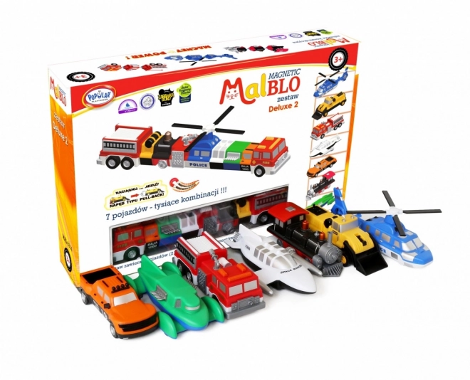 Malblo Magnetna vozila deluxe 2 set