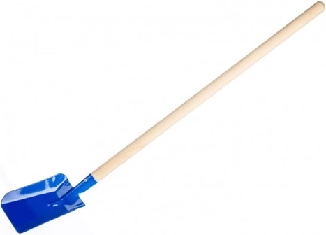 Otroška lopata z lesenim ročajem 80 cm – Modra