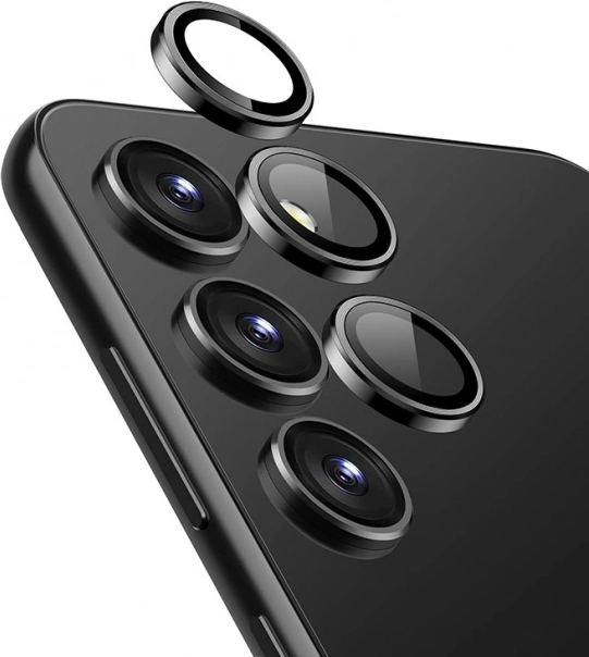 Zaščitno steklo za kamero Samsung Galaxy S24+ črno